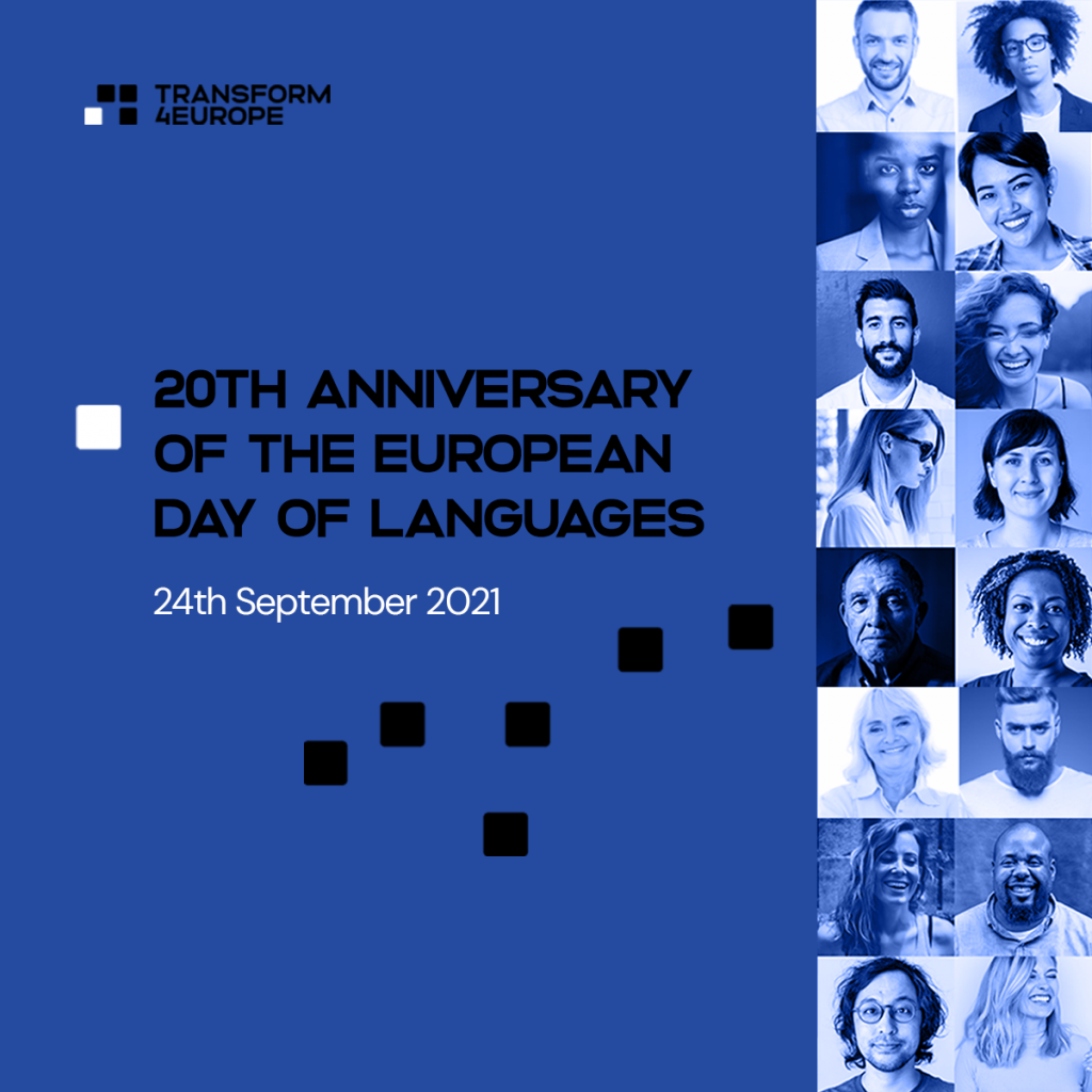A graphic: 20th Anniversary of the European Day of Languages, 24th September 2021
