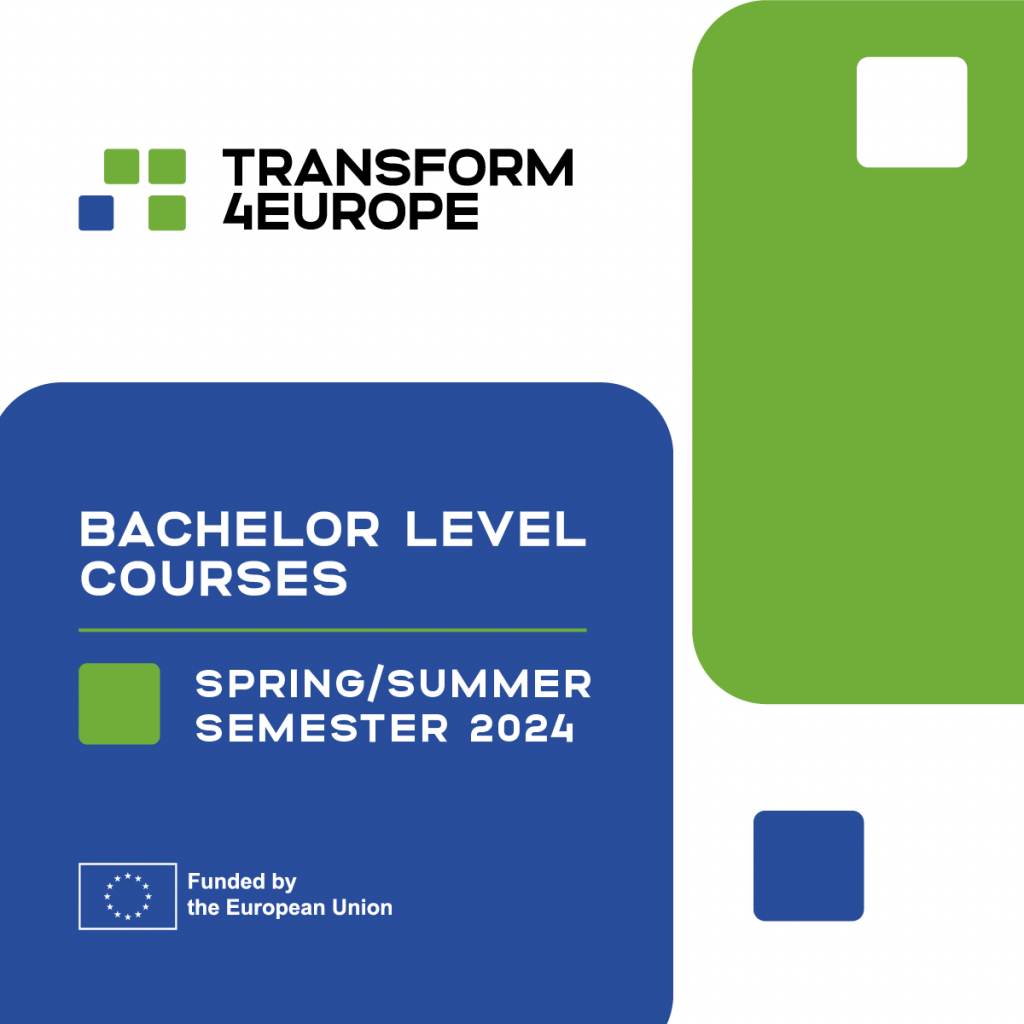 Bachelor Level Courses spring/summer semester 2024