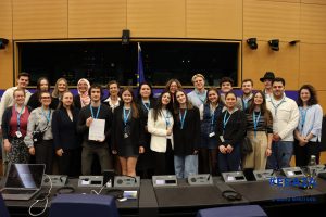Students during ESA 2024 in the European Parliament in Strasbourg | Photo by Banu Bekirova