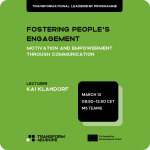 Fostering People’s Engagement webinar graphic