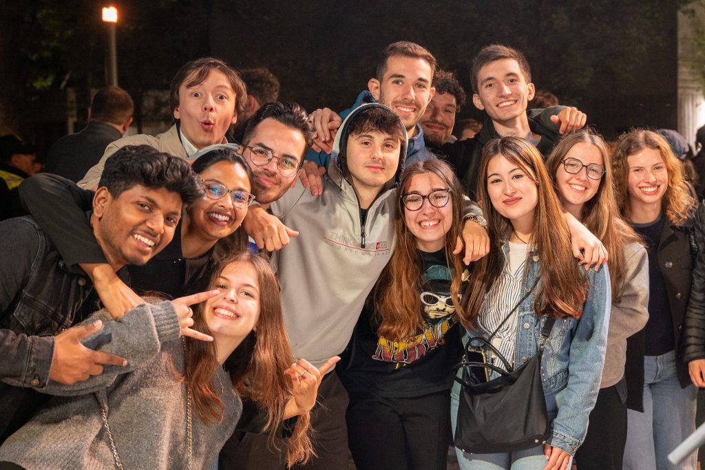 a group of people
