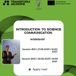 Graphic for the Introduction to Science Communication workshop