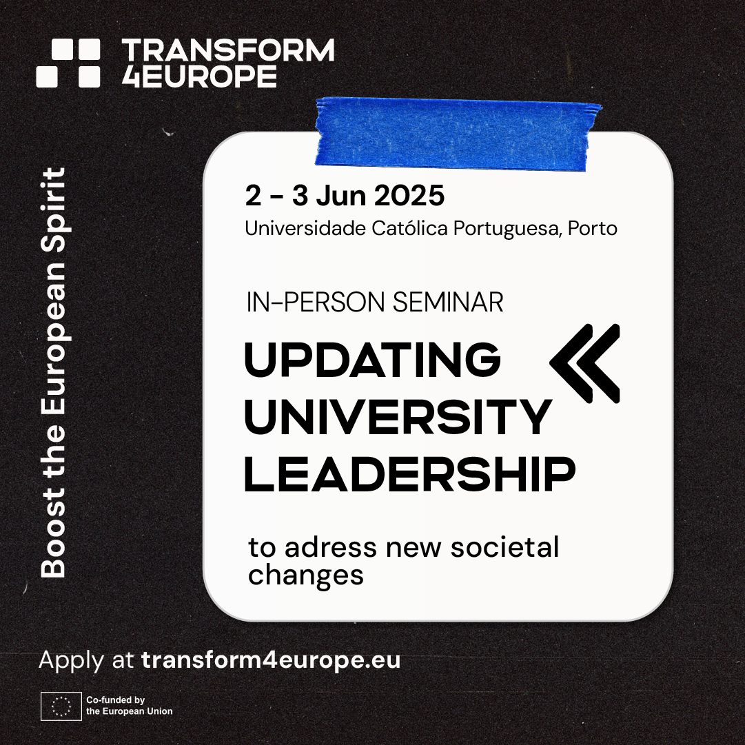 Updating University Leadership to Address New Societal Challenges graphic