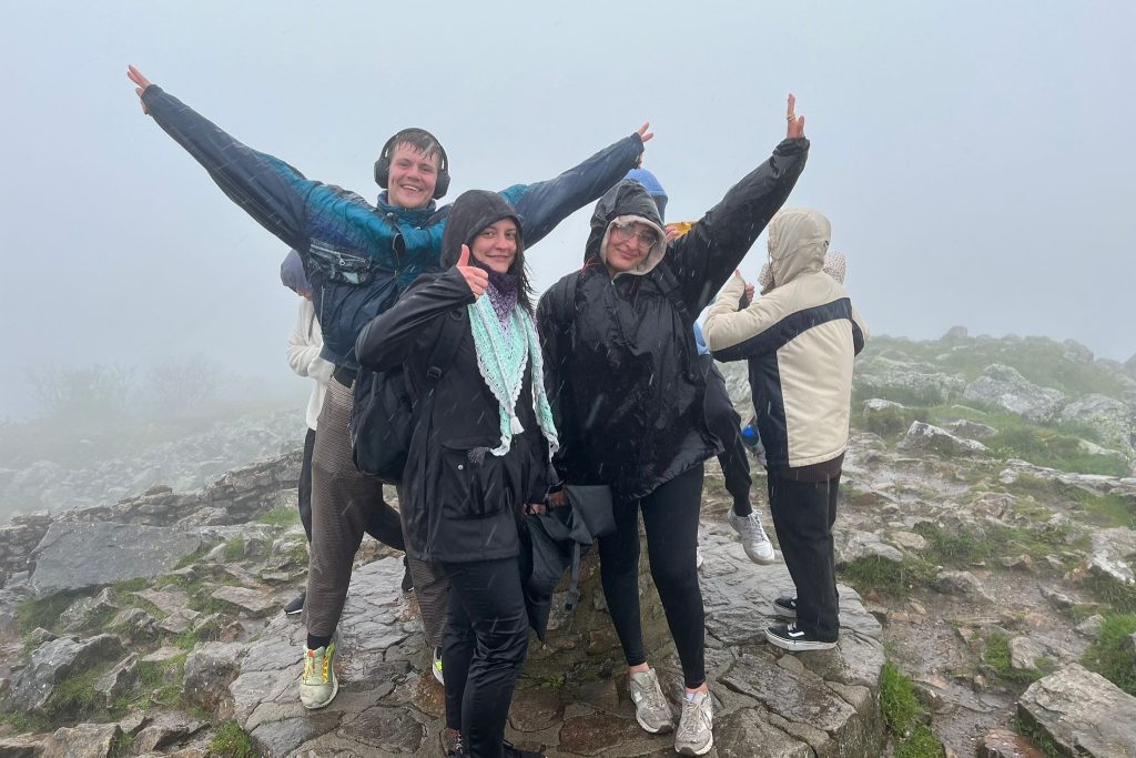 a mountain hike