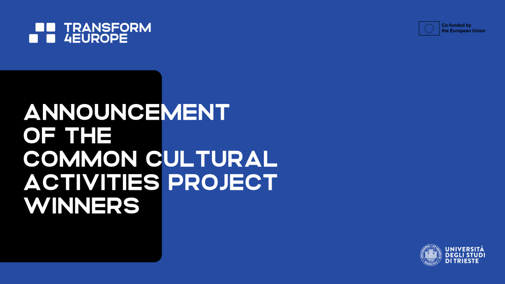 1st Call for Common Cultural Activities Winners – graphic