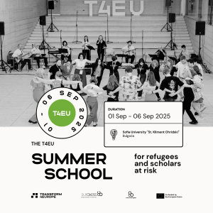 T4EU Summer School for Refugee Researchers and Scholars at Risk graphic