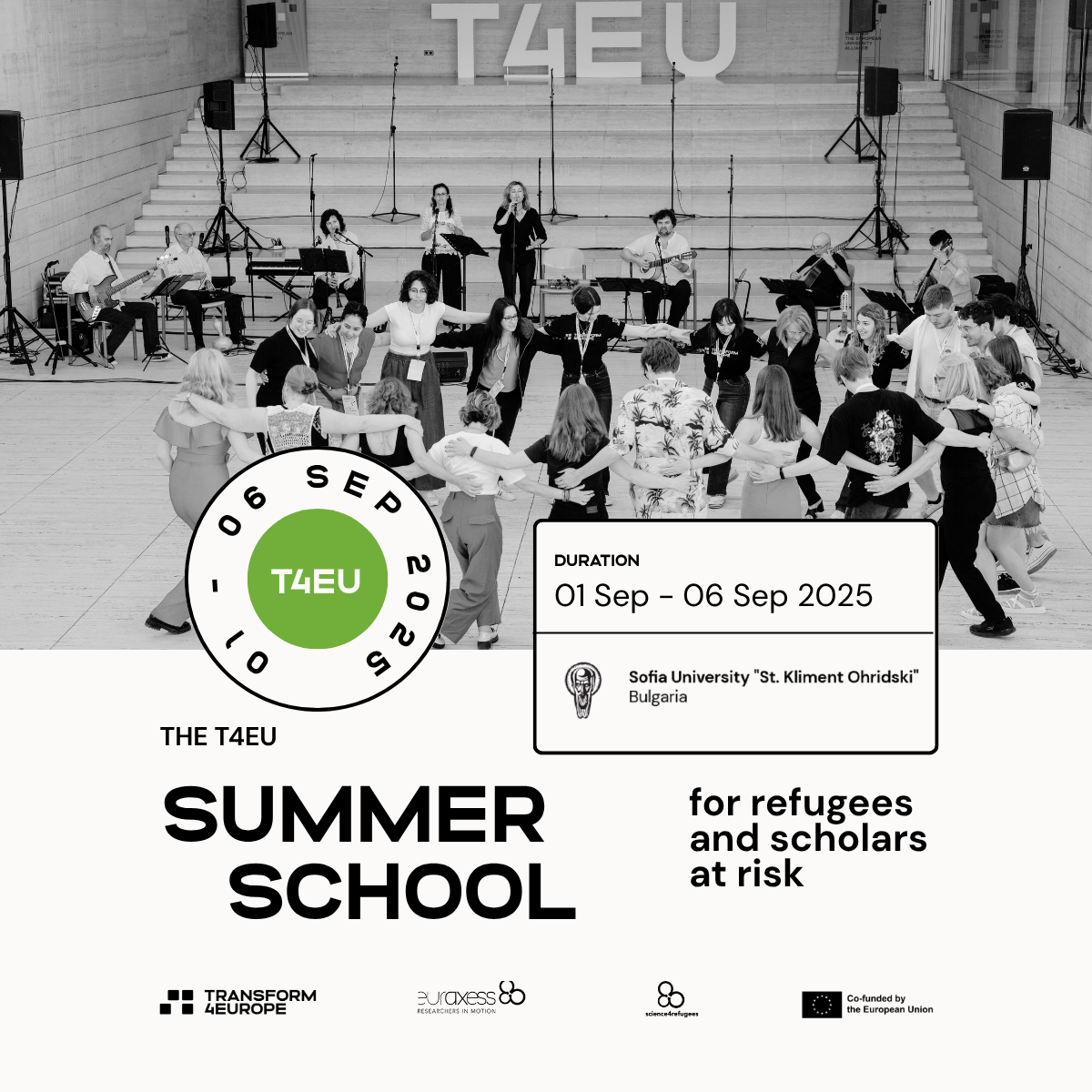 T4EU Summer School for Refugee Researchers and Scholars at Risk graphic