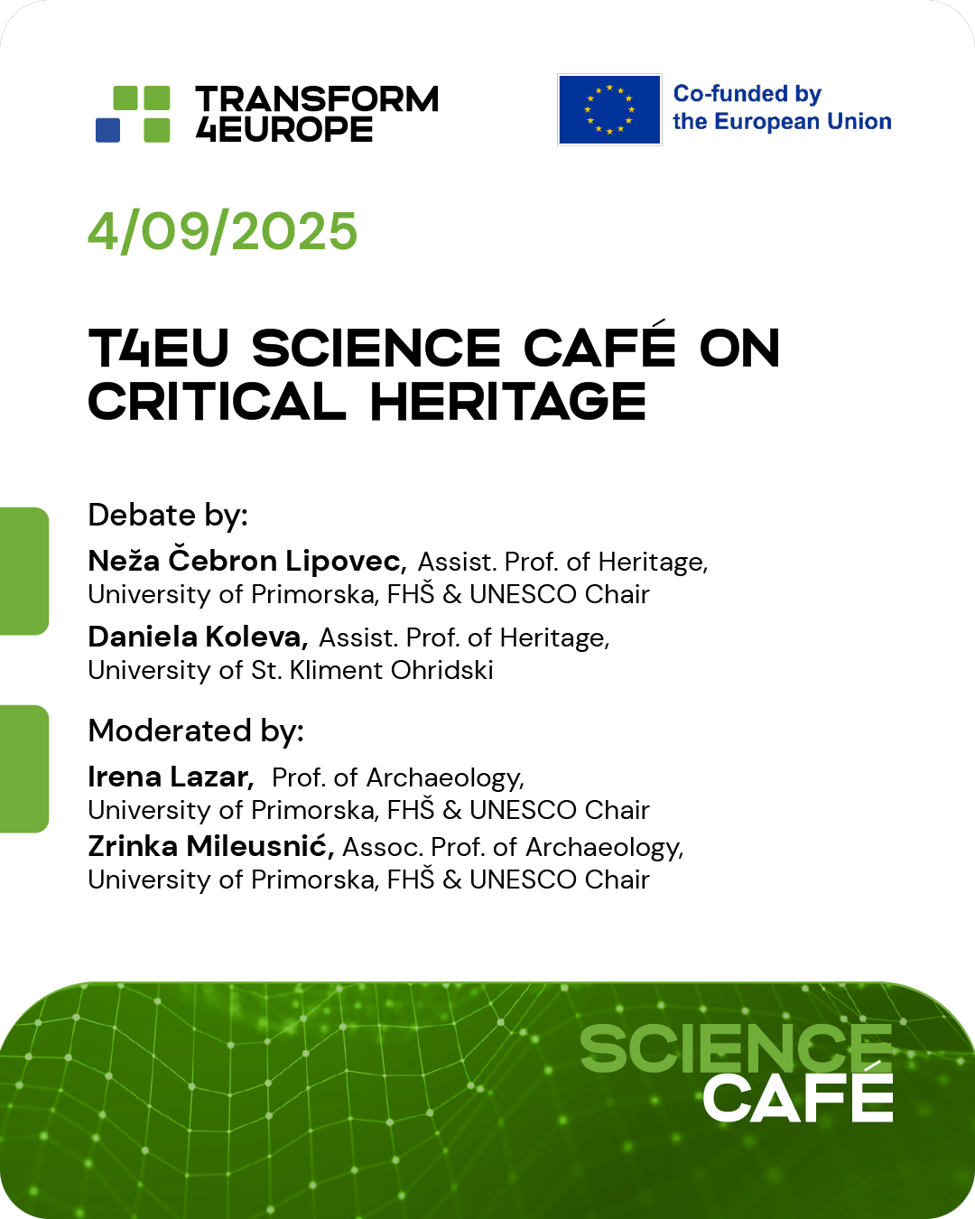 Science Cafe banner