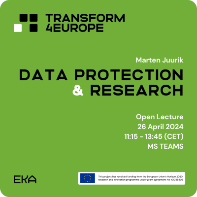 Marten Juurik, Data Protection and Research open lecture 26 April 2024